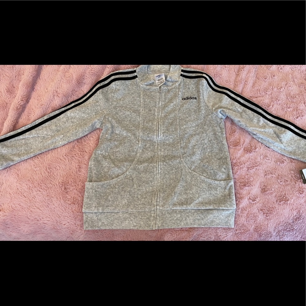 Brand New Adidas Zip Up Jacket with Front Pockets